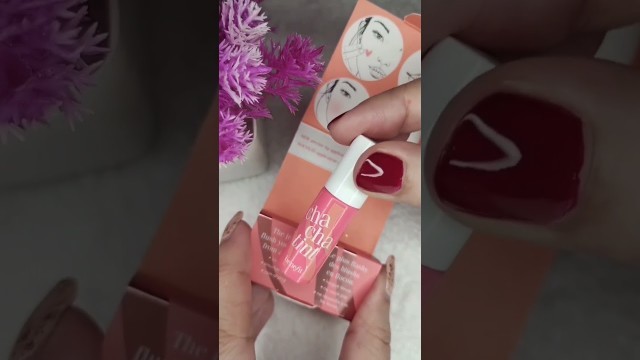 'Benefit Cosmetics Cha Cha Tint, peach coral shade #swatches #youtubeshorts #shorts  #benefit #2022'