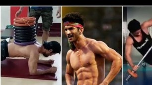 'Sushant Singh Rajput Gym Training Video || Old Video Ssr || Sushant Pushup Videos 