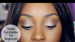 'Quick Eyeshadow for Makeup Beginners using Benefit Cosmetics Roller Lash Mascara!'