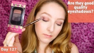 'Beauty Benefits Eyeshadow Trio Review | Dollar Store | Day 127 of Trying New Makeup Every Day'