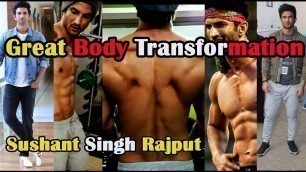 'Sushant singh rajput GYM Workout | Great Body TransformationSushant singh rajput'