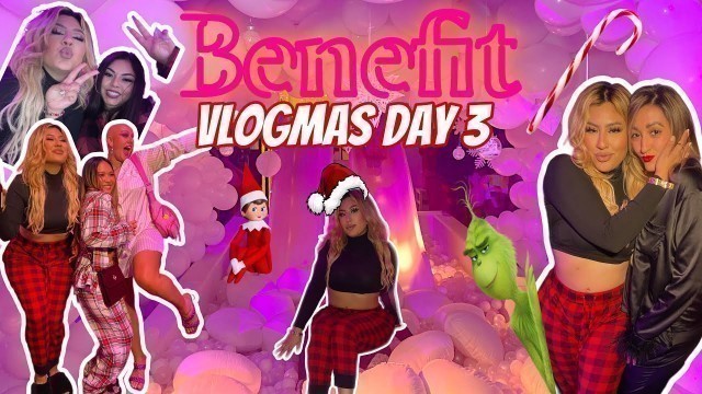 'I WENT TO A CHRISTMAS PAJAMA PARTY WITH BENEFIT COSMETICS *VLOGMAS DAY 3* Alma Rivera Beauty'