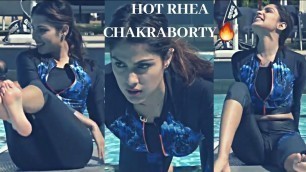 'Rhea Chakraborty Aqua Workout | Rhea chakraborty and sushant singh rajput| Rhea chakraborty workout.'