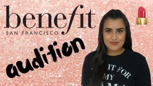 'My Benefit Cosmetics Audition Experience - How I Got The Job!'