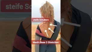 'diese 3 Übungen mach ich gegen verspannte Rücken- und Schultermuskulatur!  #shorts #yoga #stretching'