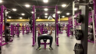 'Robin Achoe Jr Planet Fitness Set 1 Bench Press 135 Pounds 10 Reps'