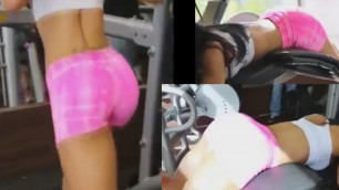 'A acter hot fitness in gym  hot work body exposing | hot gym video'