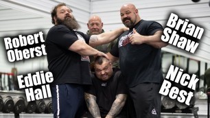 'Training with The Strongmen at BRIAN SHAW\'S GYM!!! - Eddie Hall'