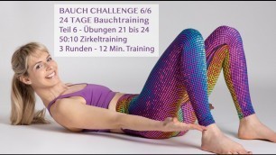'Bauch Challenge Teil 6 - Übungen 21-24  - Bauchtraining - Bauch Workout - ABS Workout'