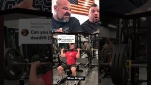 'Eddie Hall and Brian Shaw reacting to one of my videos'