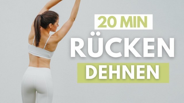 '20 MIN RÜCKEN DEHNEN Workout | Übungen um oberen und unteren Rücken zu dehnen | Tina Halder'