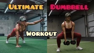 'Dumbbell Workout At Home | Ultimate Full Body Dumbbell Exercises 