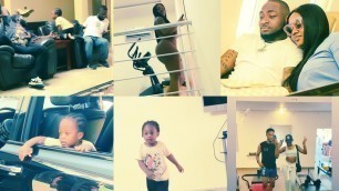 'CHIOMA,DAVIDO AND THEIR SON IFEANYI SPOTTED TOGETHER/SOPHIA JOINS DAVIDO IN HIS 2022 FITNESS GOAL'