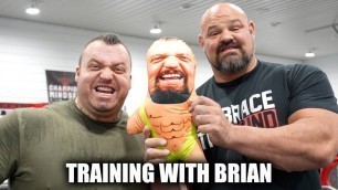 'Training With BRIAN SHAW At His Home Gym!!! - Eddie Hall'