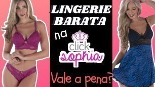 'Compra de lingerie e fitness na Click Sophia'