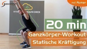 'Full Body Workout - 20 min - Statisches Training | Kräftigung & Muskelaufbau | Beine, Rücken, Bauch'