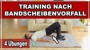 'Training nach Bandscheibenvorfall – Diese 4 Übungen musst du kennen!'