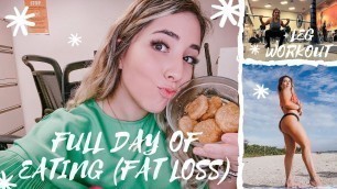 'FULL DAY OF EATING WHILE LOSING FAT + LEG WORKOUT | SOPHIA ESPINOSA'