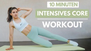 '10 MIN CORE Workout | die besten Core + Rumpf Übungen | ohne Geräte | Tina Halder'