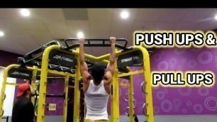 'PULL UPS AND PUSH UPS PLANET FITNESS GYM'