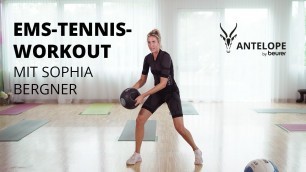 'EMS-Tennis-Workout mit Sophia Bergner'