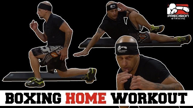 'Boxing Home Workout | Warm-up | Drills | Combos | Conditioning'