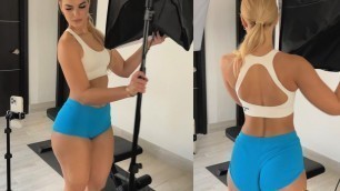 'Models BTS for BikiniModelFitness Fitness Video Shoot!'