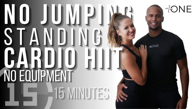 'Cardio HIIT l No Jumping l No Equipment l Standing Partner Workout'