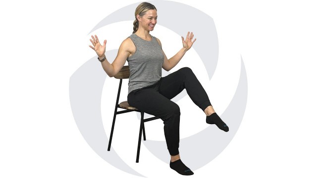 'Seated Lower Body Strength and Cardio Routine: Chair Workout for Quads, Hamstrings, and Core'