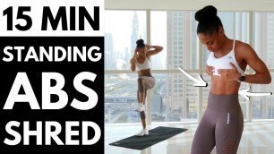 'NO JUMPING!! STANDING ONLY ABS WORKOUT | Get Ripped ABS'