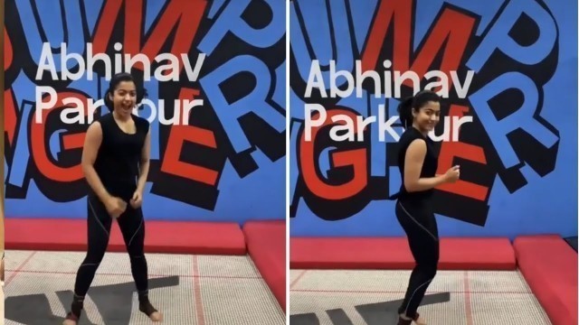 'Rashmika Mandanna Fitness Training | Rashmika Mandanna Fitness Workout | Rashmika Workout video'