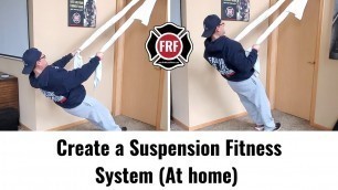 'How to make a Suspension Bodyweight Fitness System with Bed Sheets'