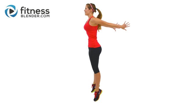 'Fat Burning HIIT Cardio Workout - High Intensity Interval Training with Warm Up & Cool Down'