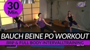 '30 Min. Bauch Beine Po & Full Body Workout for tuning your body'