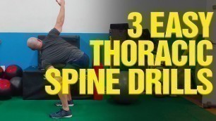 'GOLF FITNESS:  3 Easy Thoracic Spine Mobility Drills [TRY THIS!]'