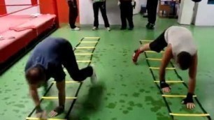 'Fitness Bootcamp Agility Ladder Drills'