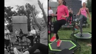 'Summer Outdoor Jumping Trampoline Open air Fitness Workout'