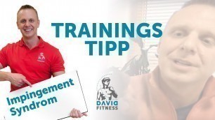 'Trainings-Tipp Impingement Syndrom'