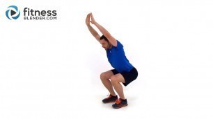 'Low Impact Cardio Workout - Bodyweight Quiet Cardio Workout Video to Tone Up Fast'