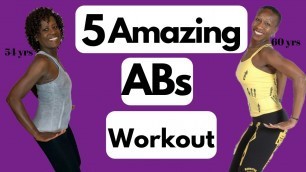 'Standing Abs Workout For Over 50 Women with Kukuwa Fitness|Kukuwa African Dance Workout'