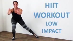 'Low Impact HIIT Workout - 20 Minute Fat Burning Cardio HIIT Exercises with Low Impact - No Equipment'
