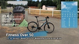 'Fitness over 50 | 22.32 miles | Bags Off For Weekend Fundraiser Ride'