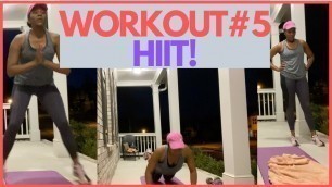 'Workout #5 - Trying a PopSugar Fitness HIIT workout'