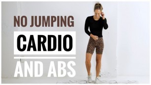 'Low Impact CARDIO + ABS Workout // No Repeats, No Jumping, No Equipment'