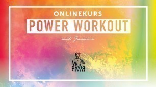 'Powerworkout mit Jasmin - DAVID Fitness Onlinekurse für Zuhause!'