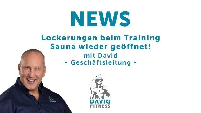 'DAVID Fitness Wiesbaden NEWS -15 06 2020 -Duschen, Sauna und Umkleiden können wieder genutzt werden!'