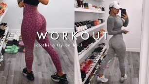 'HUGE FITNESS / WORKOUT GEAR TRY ON HAUL! | Gym Shark, Ryderwear, Nike'