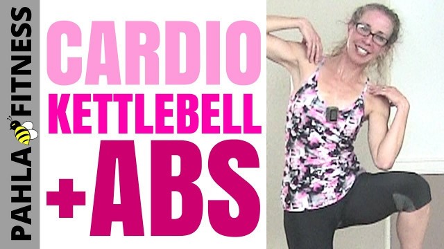 'AMRAP | Low Impact CARDIO, KETTLEBELL Strength + Standing ABS | 30:00 Home Workout without Jumping'