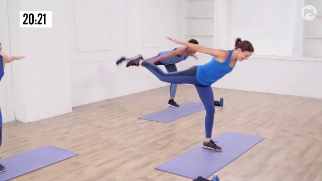 'POPSUGAR Fitness! 30 Minute High Intensity Workout That Fuses Cardio and Pilates Moves'