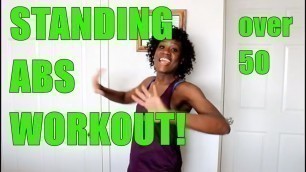 'Fitness Over 50 Women| 5 Standing Abs Workout | Kukuwa Fitness'